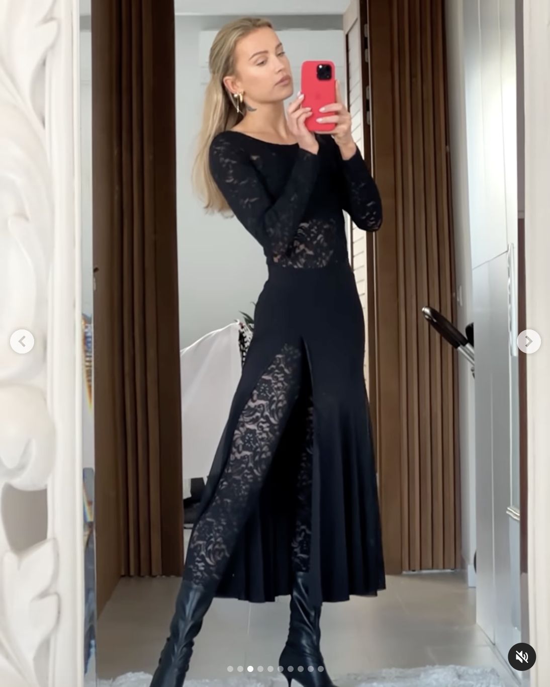 Maffashion założyła kombinezon z koronki