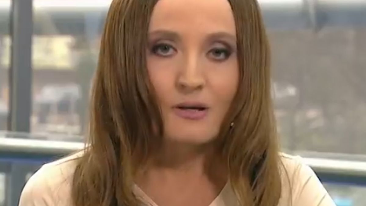 Justyna Dobrosz-Oracz podczas rozmowy z Leszkiem Millerem