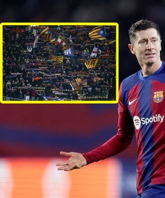 Lewandowski marnował okazje. Wymowne zachowanie fanów Barcy