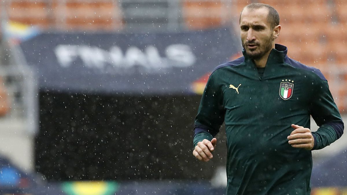 PAP/EPA / MATTEO BAZZI  / Na zdjęciu: Giorgio Chiellini