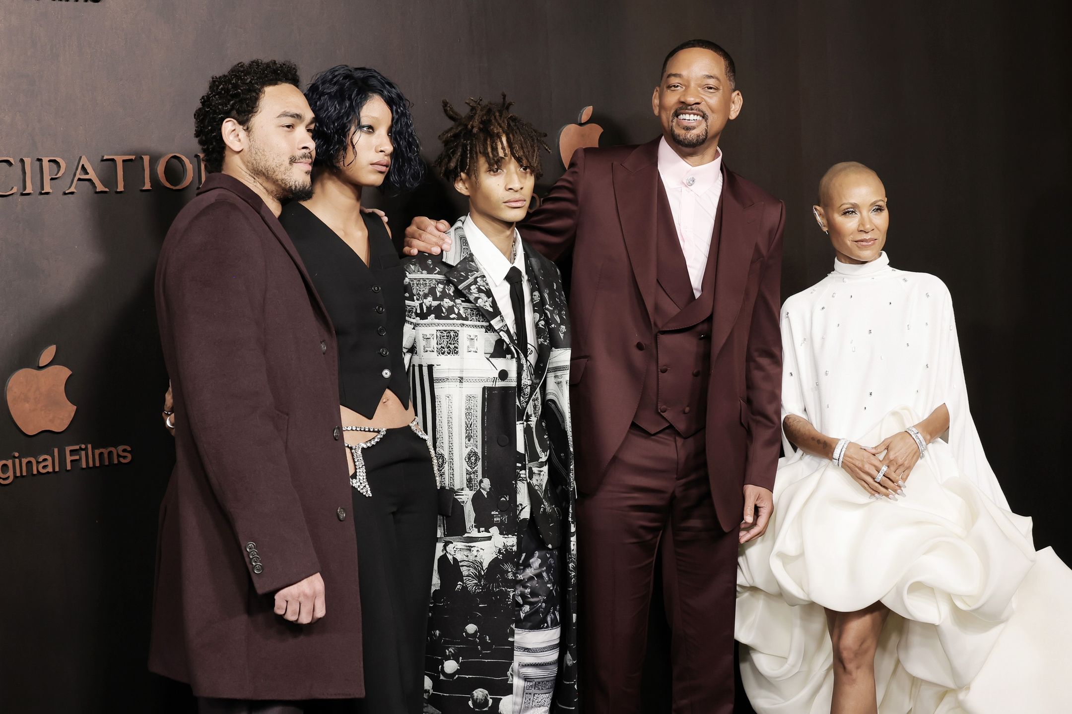 Will Smith z rodziną na premierze