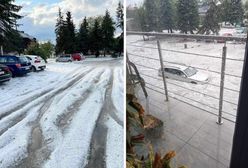 Niezwykłe obrazki po gradobiciu. Ulice jak w środku zimy
