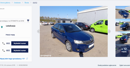 Ta škoda rapid przejechała ponad 700 tys. km. Teraz trafiła na sprzedaż