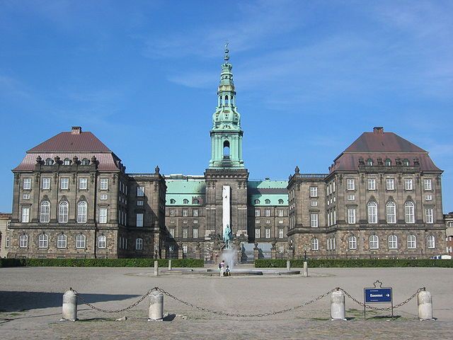 Budynek duńskiego parlamentu</br>