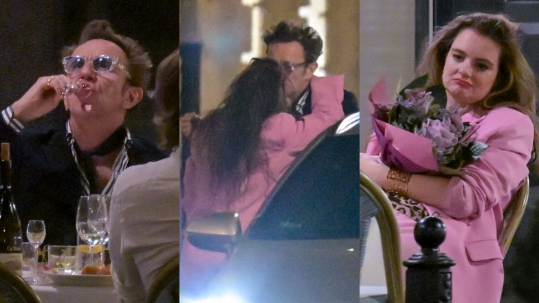 Paweł Wilczak i Maria Niklińska bawią się razem w restauracji