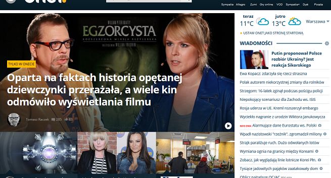 Nowa strona główna Onetu pod lupą: „kafelki” i personalizacja na plus