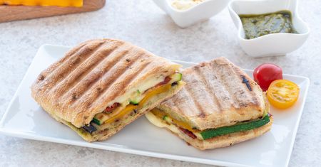 Grillowane warzywne panini. Palce lizać!