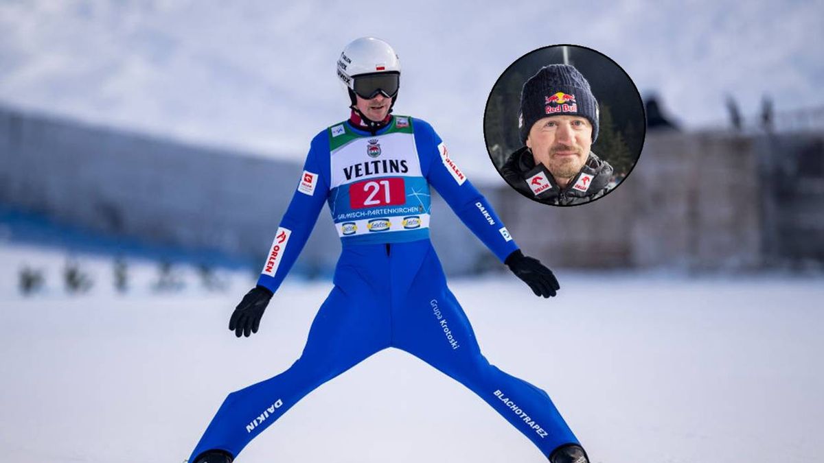 Materiały prasowe / Tom Weller/VOIGT/Getty Images i Foto Olimpik/NurPhoto via Getty Images / Na zdjęciu: Piotr Żyła i Adam Małysz (w kółeczku)