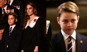 Książę George DEBIUTUJE u boku księżnej Kate na Festiwalu Pamięci. Zabrakło księcia Williama (FOTO)