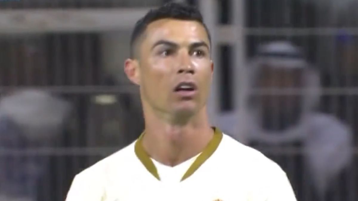 Cristiano Ronaldo podczas meczu z Al-Fateh