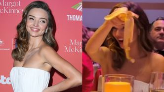 Miranda Kerr przyszła na elegancką galę z... własnym jedzeniem! Nie tknęła nawet wina