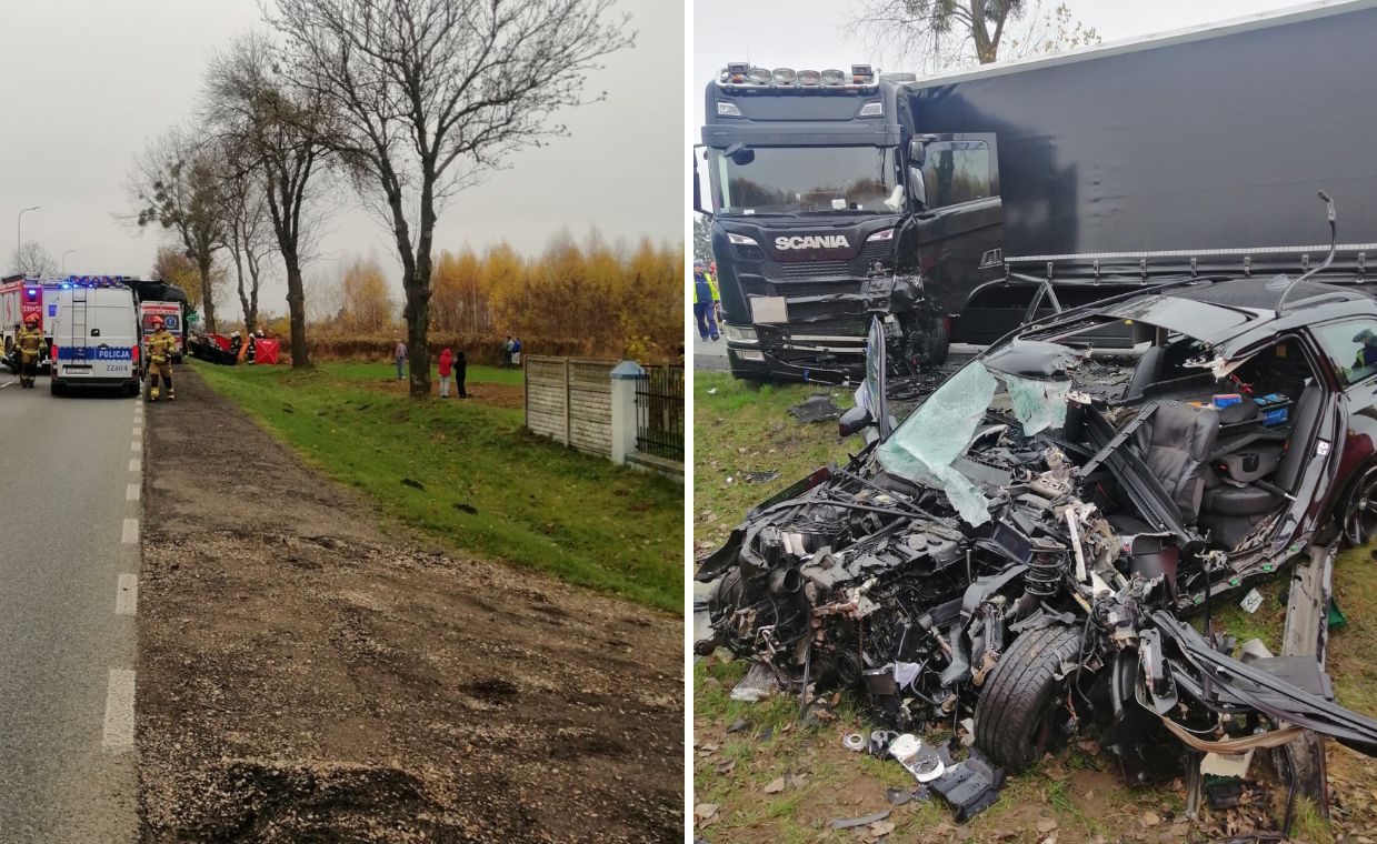 Zakroczym. Śmiertelny wypadek na DK62 w Wygodzie Smoszewskiej