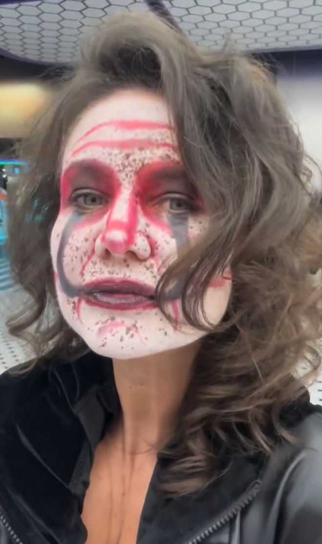 Maja Rutkowski w makijażu na Halloween