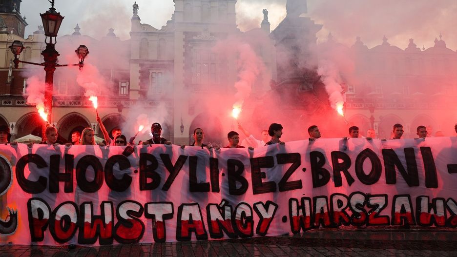 01.08.2025 KRAKOW, RYNEK GLOWNY, ROCZNICA WYBUCHU POWSTANIA WARSZAWSKIEGO, NZ FOT. ANDRZEJ BANAS / POLSKA PRESS