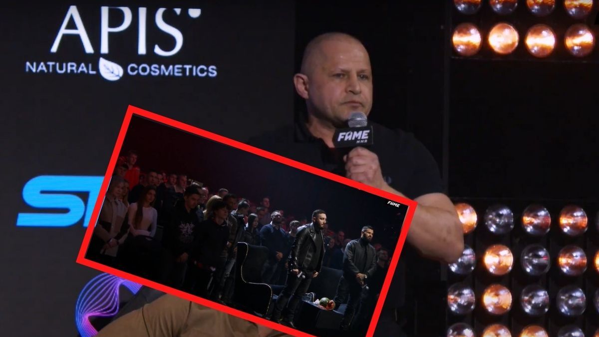 Minuta ciszy podczas konferencji Fame MMA