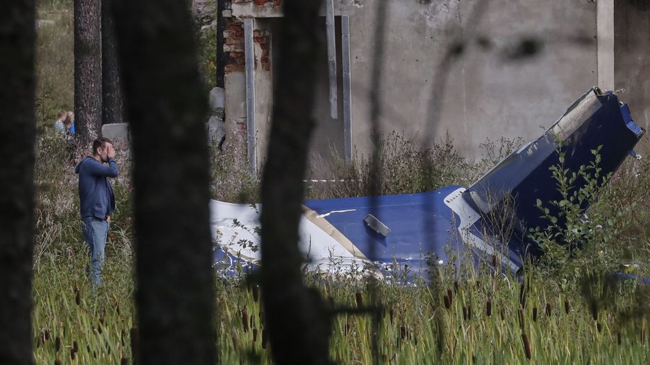 Miejsce katastrofy samolotu Prigożyna