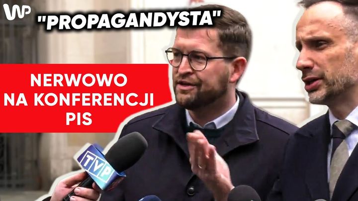 wiadomości,aktualności,WP Wiadomości Awantura na konferencji PiS. Moment starcia z dziennikarzem TVP