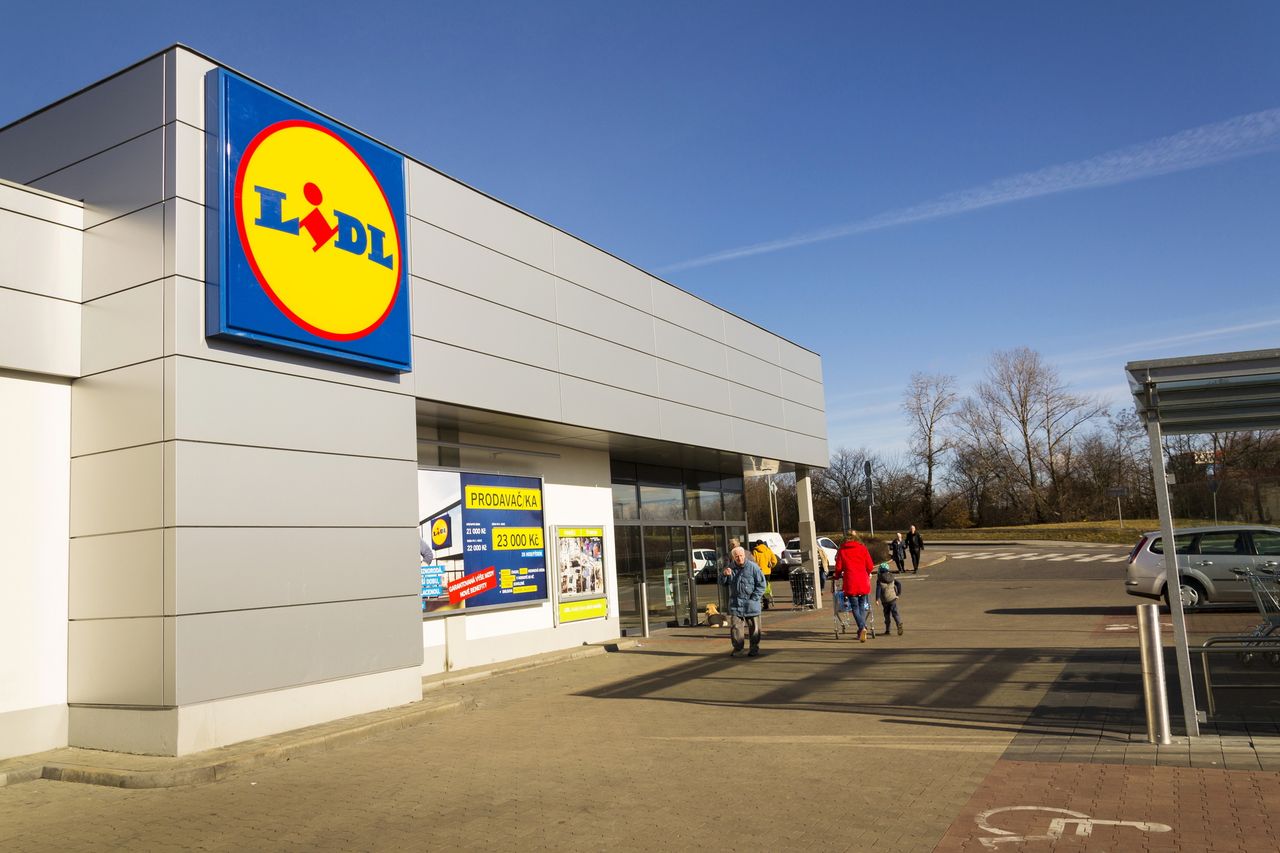 Sklep Lidl z depositphotos