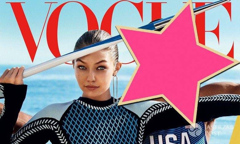 Gigi Hadid i Ashton Eaton, amerykański "Vogue", sierpień 2016 (fot. Mario Testino)