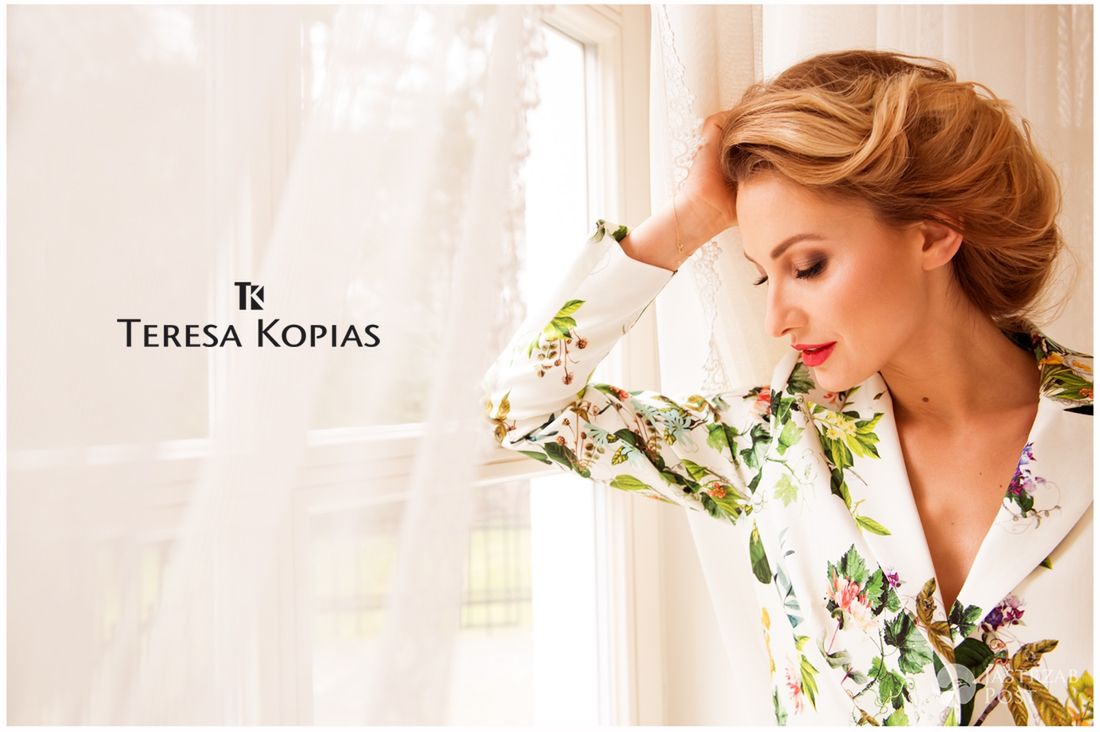 Joanna Moro, kolekcja ubrań Teresa Kopias wiosna-lato 2016 (fot. mat. pras.)