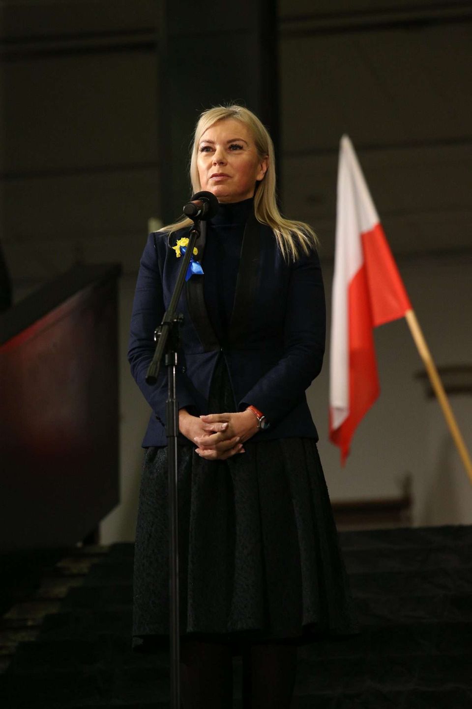 Elżbieta Bieńkowska - Pogrzeb Kazimierza KutzaElżbieta Bieńkowska - Pogrzeb Kazimierza Kutza