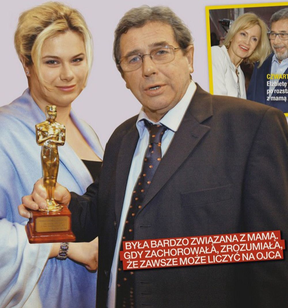 Janusz Gajos z córką Agatą