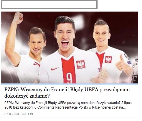 Polacy wracają na Euro 2016 przez błąd UEFA - kolejny przekręt na Facebooku