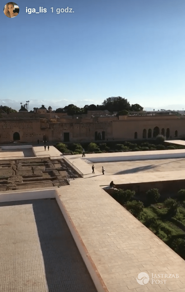 Iga Lis na wakacjach w Marrakeszu - Instagram