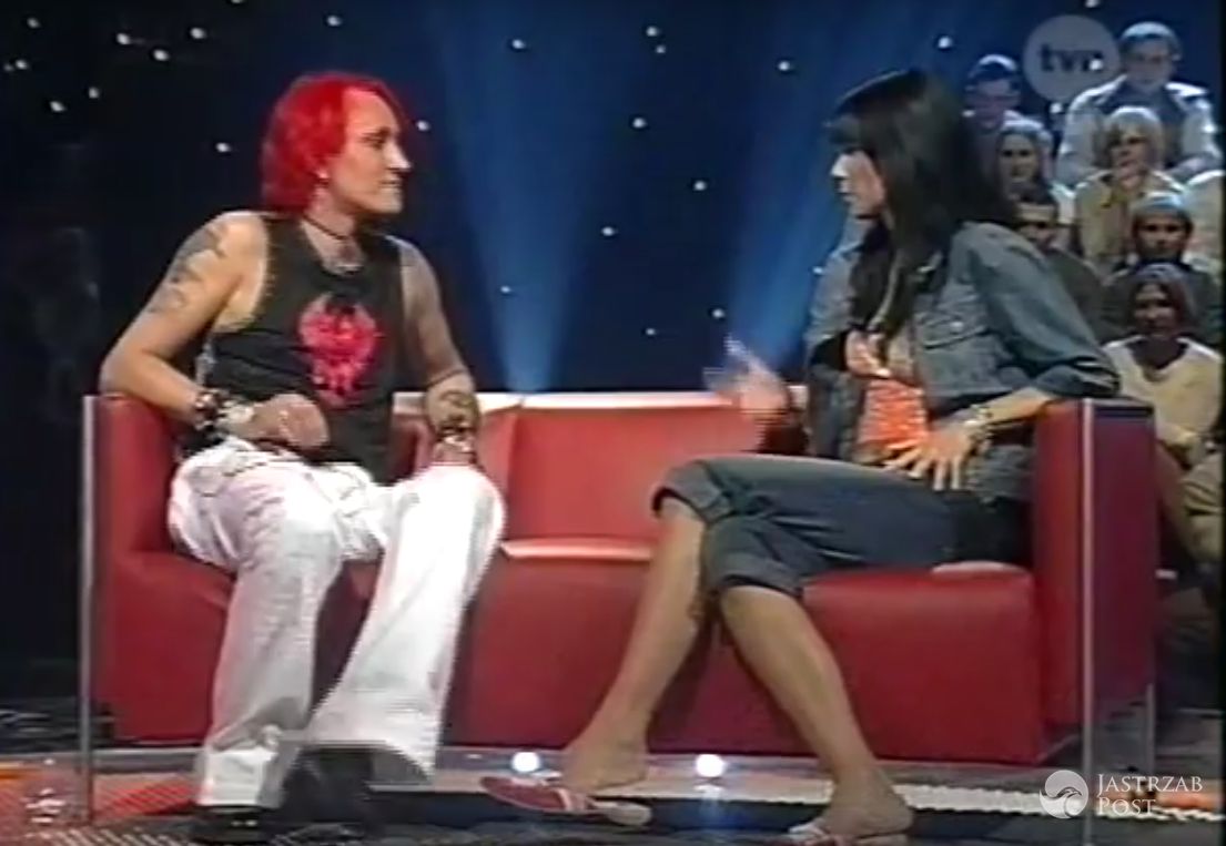 Edyta Górniak u Michała Wiśniewskiego w programie Jestem jaki jestem - 2003 rok