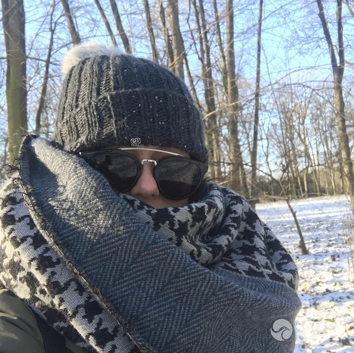 Kasia Cichopek na zimowym spacerze - Instagram