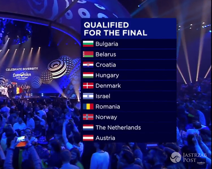 Kto z drugiego półfinału Eurowizji 2017 wystąpi w finale? Wyniki