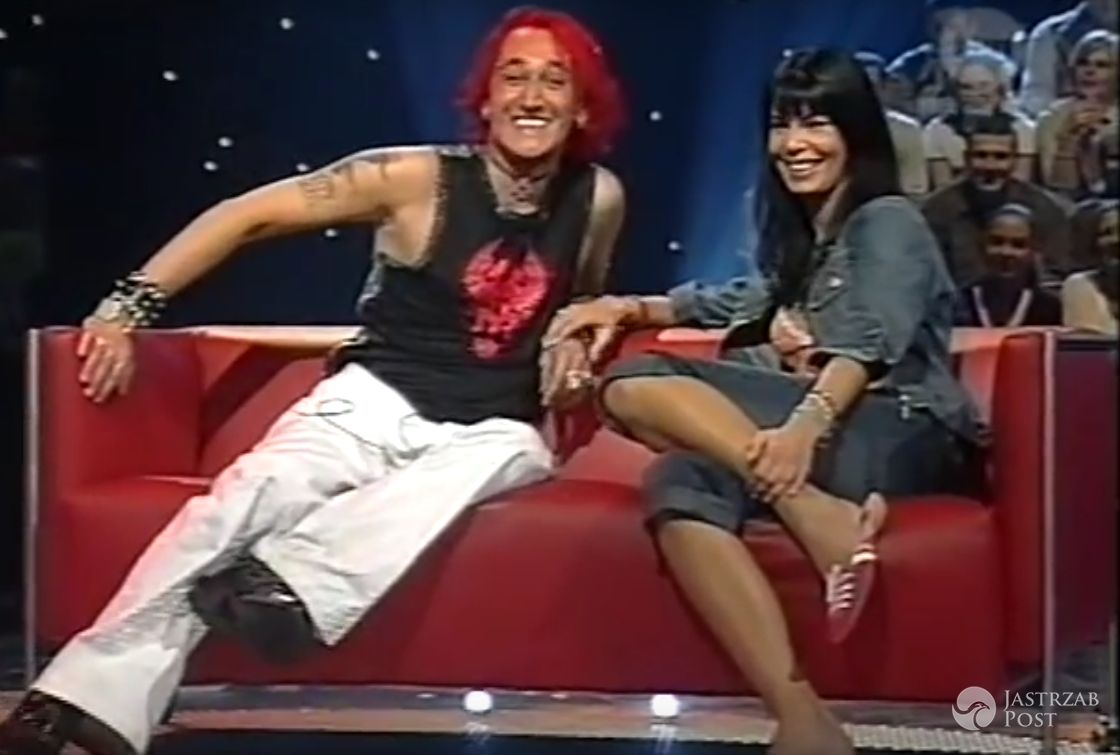 Edyta Górniak u Michała Wiśniewskiego w programie Jestem jaki jestem - 2003 rok