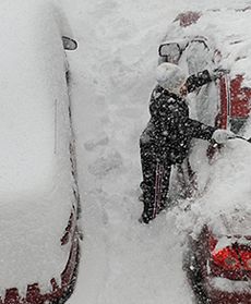 Burza śnieżna w USA