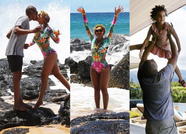Beyonce całuje się z mężem na Hawajach! (ZDJĘCIA)