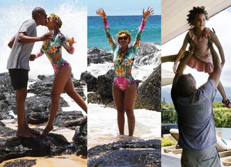 Beyonce całuje się z mężem na Hawajach! (ZDJĘCIA)