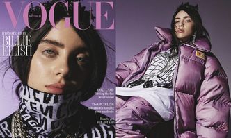 Zaspana Billie Eilish pozdrawia ze swojej pierwszej okładki "Vogue'a"