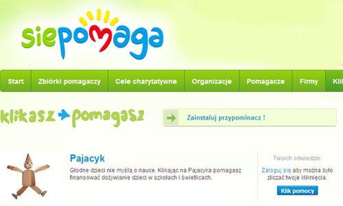 SiePomaga.pl - klikaj i pomagaj