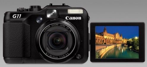 Canon PowerShot G11 - wraca odchylany ekran LCD
