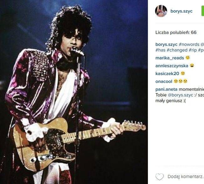 Borys Szyc żegna Prince'a