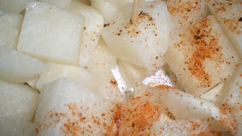 Gotowany kłębian kątowaty bez dodatku soli, odsączony