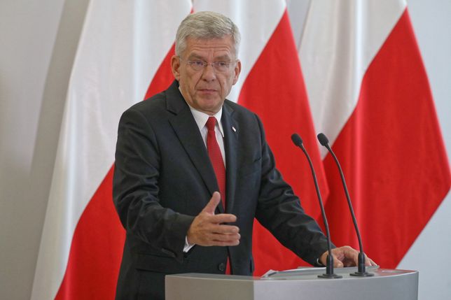 Marsza&Aring;ek Stanis&Aring;aw Karczewski prostowa&Aring; podczas dyskusji wypowiedzi senatora Rulewskiego