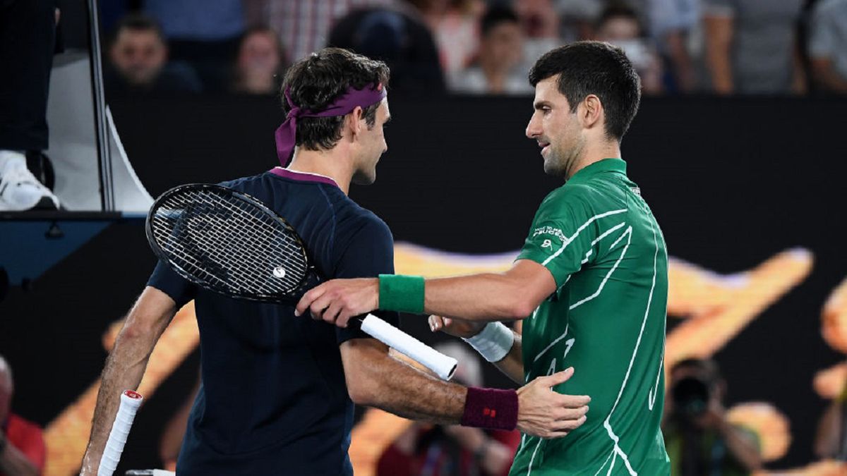 Zdjęcie okładkowe artykułu: Getty Images / Hannah Peters / Na zdjęciu: Roger Federer i Novak Djoković