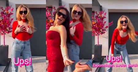 Ewa Mrozowska śmieszkuje: "Ups! ZAPOMNIAŁAM SWOICH PIERSI". Wtem wkroczyła Sylwia Bomba. Lubicie ich poczucie humoru?