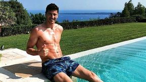 Robert Lewandowski imponuje żonie. "Uwielbiam jego sześciopak"