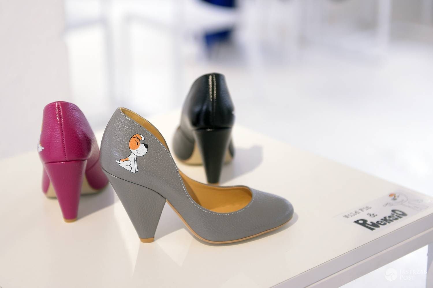 Buty z motywem Reksia