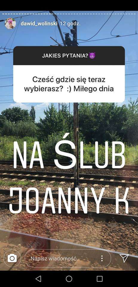Dawid Woliński zdradził kulisy ślubu Joanny Krupy