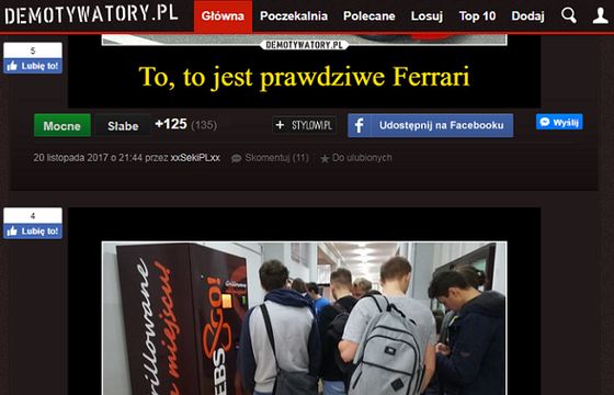 Serwisy z memami dalej tracą. Liderem Demotywatory przed Kwejkiem, mocno w dół Bezuzyteczna i Pudelekx (TOP15)