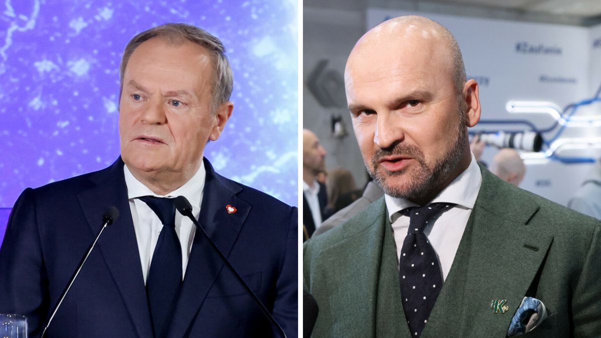 Donald Tusk i Rafał Brzoska