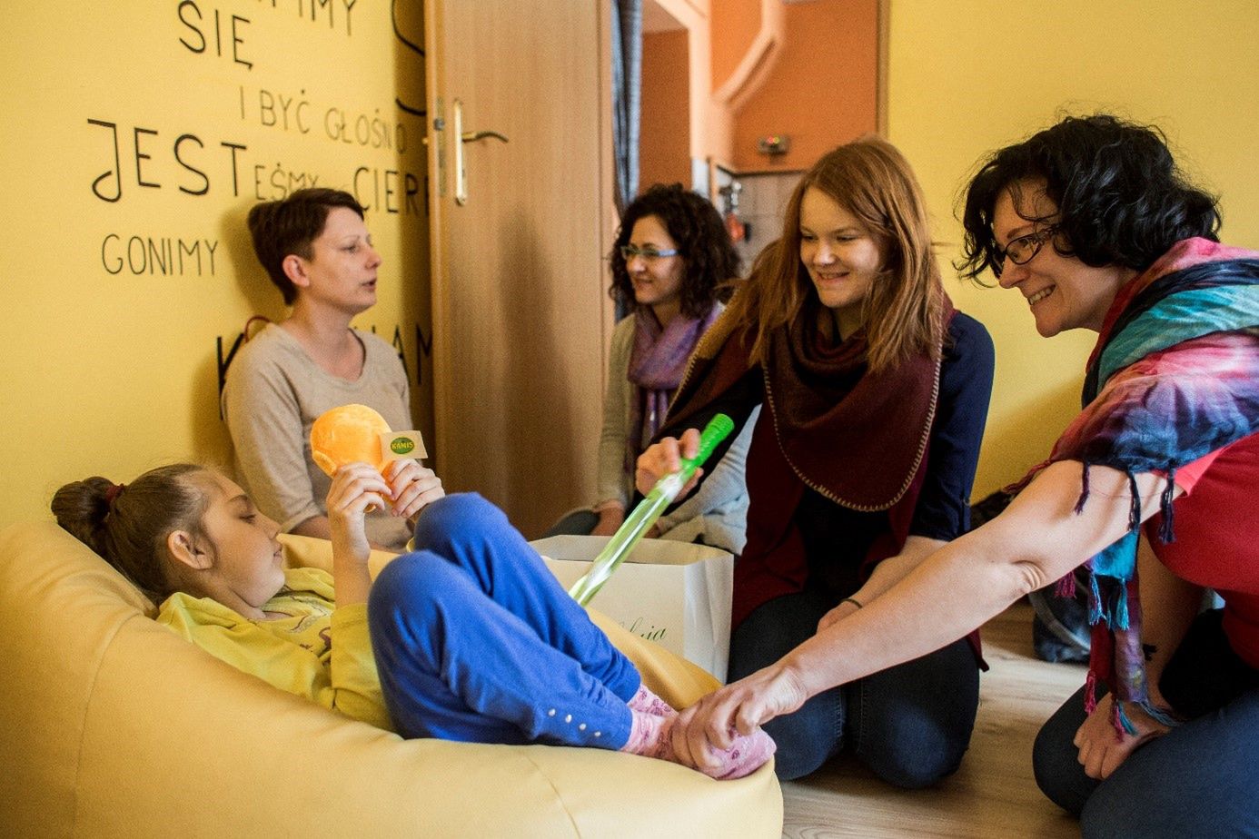 Zespół Hospicjum Pomorze Dzieciom na wizycie/ Fot. Łukasz Głowala