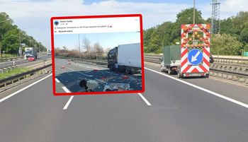 Paraliż na A4. Aż złapał za telefon. Zasypały drogę